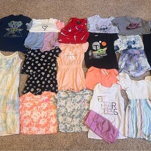 Lot of Girls Size 6 clothing and outfits - Nike, Disney, Old Navy
